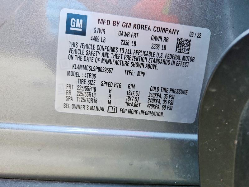 77314165 :رقم المزاد ، KL4MMCSL9PB029567 vin ، 2023 Buick Encore Gx مزاد بيع