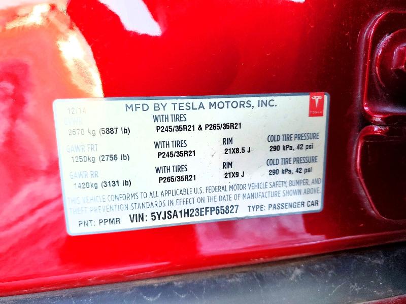 Aukcja sprzedaży 2014 Tesla Model S, vin: 5YJSA1H23EFP65827, numer aukcji: 74664985