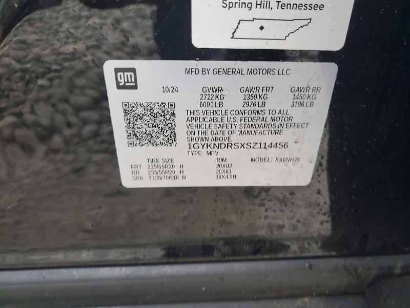 78151665 :رقم المزاد ، 1GYKNDRSXSZ114456 vin ، 2025 Cadillac Xt5 مزاد بيع