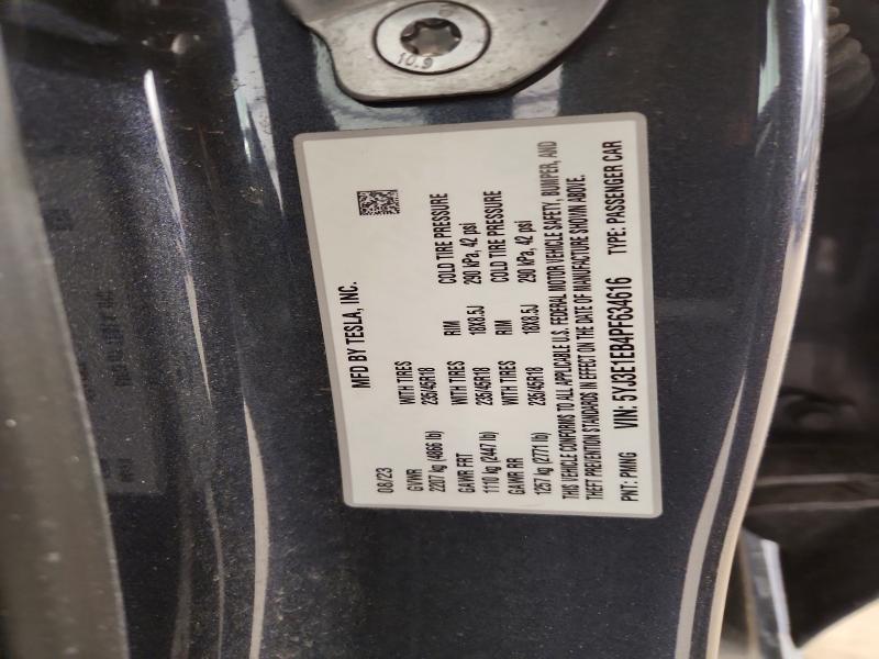 Продажа на аукционе авто 2023 Tesla Model 3, vin: 5YJ3E1EB4PF634616, номер лота: 77605555