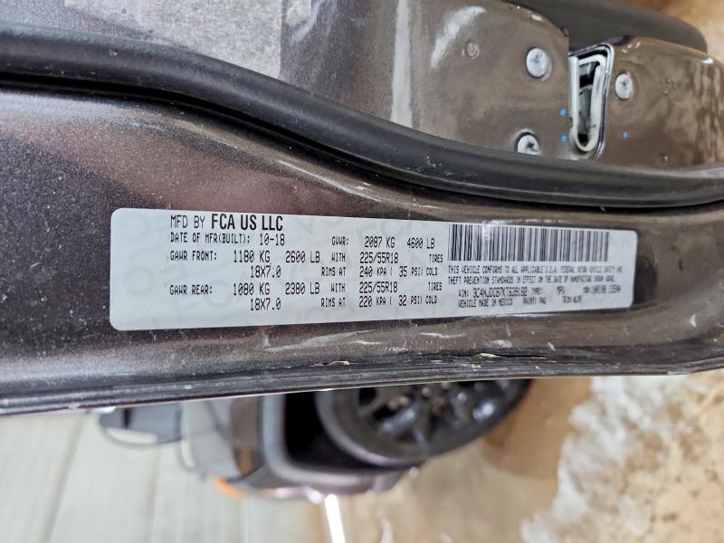 78590125 :رقم المزاد ، 3C4NJDCB7KT639182 vin ، 2019 Jeep Compass مزاد بيع