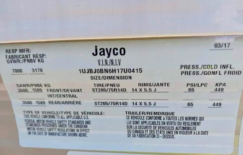 Aukcja sprzedaży 2017 Jaco Jay Flight Jay Flight, vin: 1UJBJ0BN6H17U0415, numer aukcji: 77392335