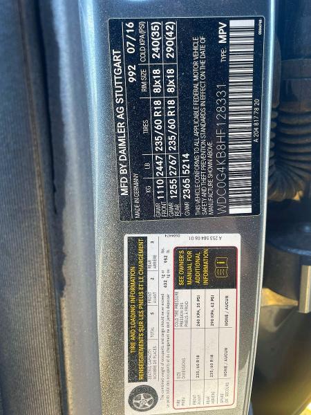 Продажа на аукционе авто 2017 Mercedes-benz Glc, vin: WDC0G4KB8HF128331, номер лота: 79659495