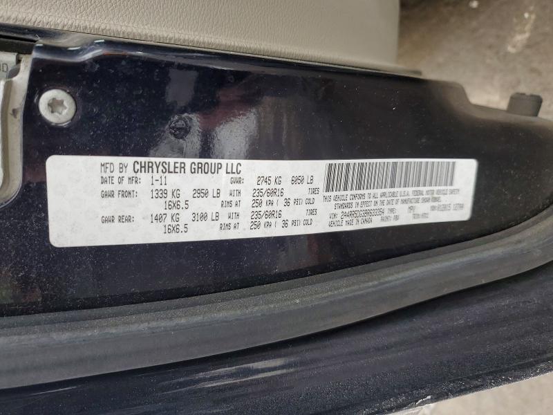 77475235 :رقم المزاد ، 2A4RR5DG3BR633354 vin ، 2011 Chrysler Town & Country مزاد بيع