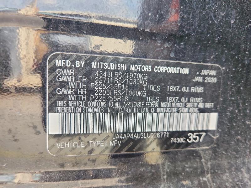 Продаж на аукціоні авто 2020 Mitsubishi Outlander Sport, vin: JA4AP4AU3LU026771, номер лоту: 79304395