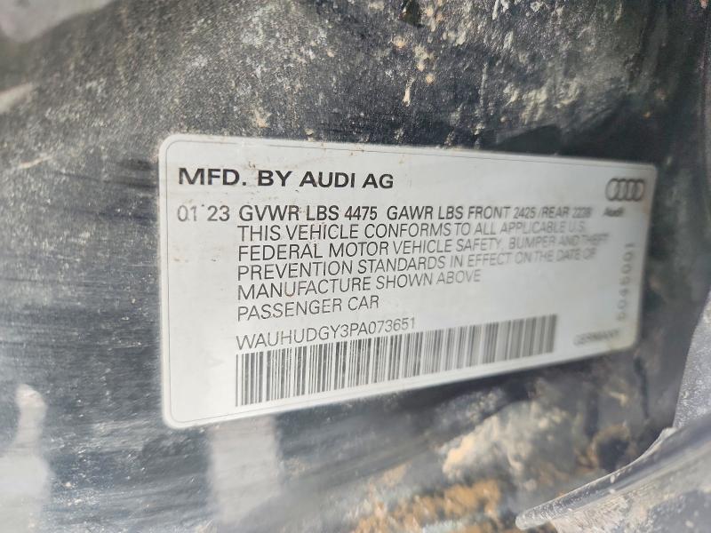 Продаж на аукціоні авто 2023 Audi A3, vin: WAUHUDGY3PA073651, номер лоту: 76478095