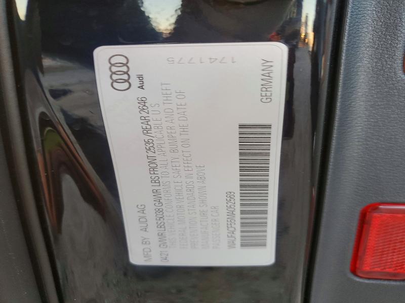 Aukcja sprzedaży 2021 Audi A5 Premium, vin: WAUFACF55MA052569, numer aukcji: 76605695