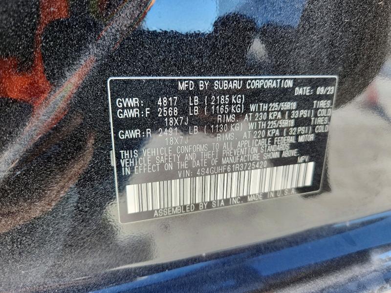 Aukcja sprzedaży 2024 Subaru Crosstrek, vin: 4S4GUHF61R3725420, numer aukcji: 78532615