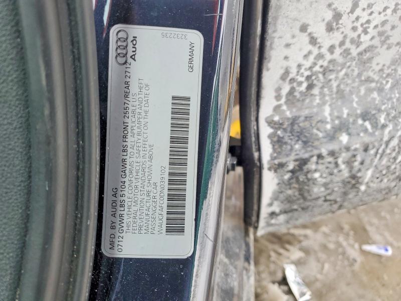 76486435 :رقم المزاد ، WAUGFAFC0DN039102 vin ، 2013 Audi A6 مزاد بيع