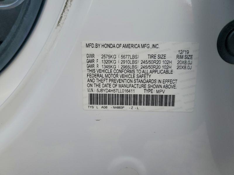 Продажа на аукционе авто 2020 Acura Mdx, vin: 5J8YD4H57LL016411, номер лота: 76777755