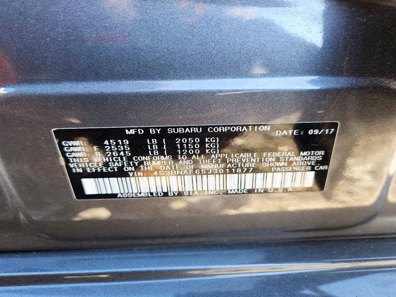 Продаж на аукціоні авто 2018 Subaru Legacy, vin: 4S3BNAF65J3011877, номер лоту: 76703945