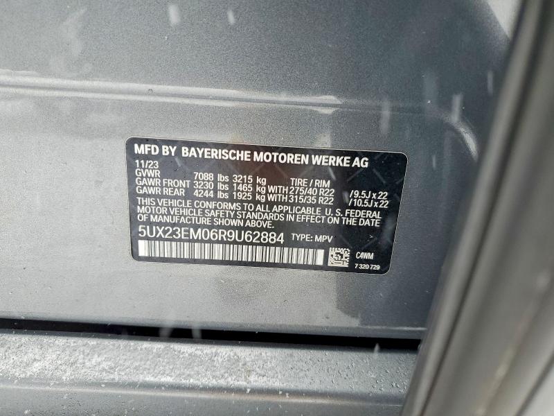 76629765 :رقم المزاد ، 5UX23EM06R9U62884 vin ، 2024 Bmw X7 مزاد بيع