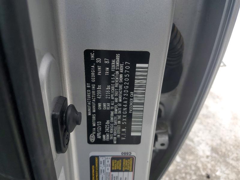 76329285 :رقم المزاد ، 5XXGN4A73DG205707 vin ، 2013 Kia Optima Ex مزاد بيع