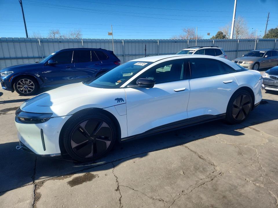 2025 Lucid Motors Air მანქანა იყიდება აუქციონზე, vin: 50EA1TEAXSA009107, აუქციონის ნომერი: 79004745
