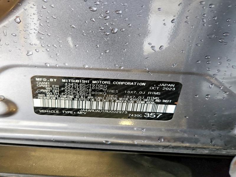 Продаж на аукціоні авто 2024 Mitsubishi Outlander Sport, vin: JA4ARUAU1RU002973, номер лоту: 78897565