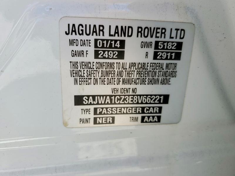 76078485 :رقم المزاد ، SAJWA1CZ3E8V66221 vin ، 2014 Jaguar Xj مزاد بيع