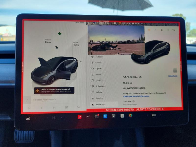 78123315 :رقم المزاد ، 5YJ3E1EA5PF409970 vin ، 2023 Tesla Model 3 مزاد بيع