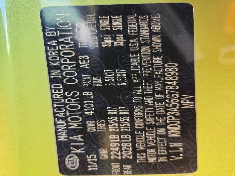76657145 :رقم المزاد ، KNDJP3A56G7848980 vin ، 2016 Kia Soul + مزاد بيع