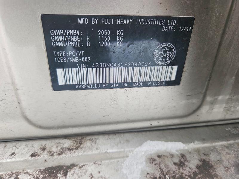 Продаж на аукціоні авто 2015 Subaru Legacy, vin: 4S3BNCA62F3040294, номер лоту: 76473545