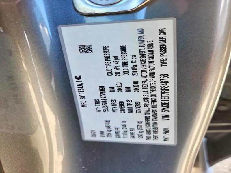 Продажа на аукционе авто 2024 Tesla Model 3, vin: 5YJ3E1ET7RF848768, номер лота: 75269265