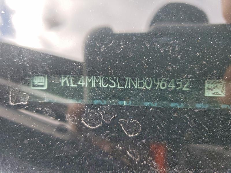 77939225 :رقم المزاد ، KL4MMCSL1NB096452 vin ، 2022 Buick Encore Gx مزاد بيع