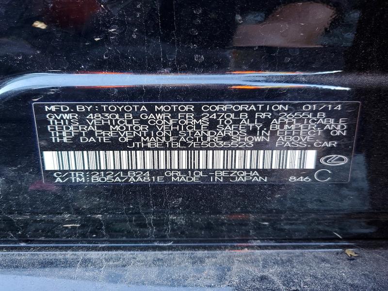 78366695 :رقم المزاد ، JTHBE1BL7E5035523 vin ، 2014 Lexus Gs 350 مزاد بيع