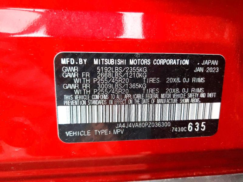 Продаж на аукціоні авто 2023 Mitsubishi Outlander, vin: JA4J4VA80PZ036300, номер лоту: 76582755