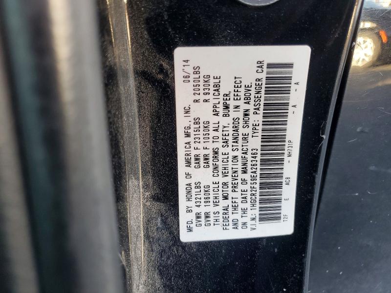 78662775 :رقم المزاد ، 1HGCR2F59EA263463 vin ، 2014 Honda Accord مزاد بيع