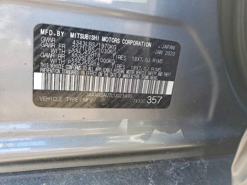 Продаж на аукціоні авто 2020 Mitsubishi Outlander Sport, vin: JA4AR3AU7LU023490, номер лоту: 74825615