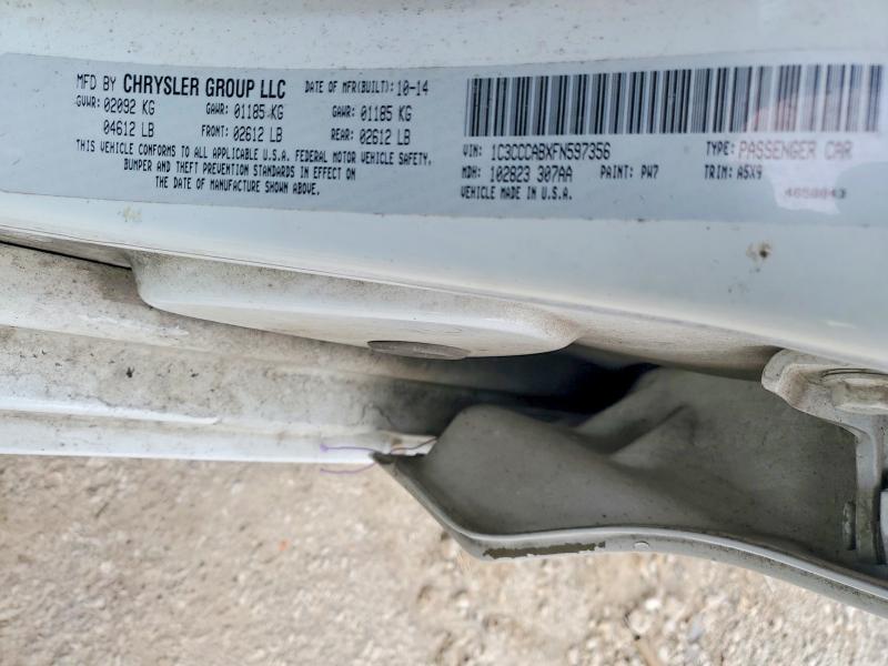 78539145 :رقم المزاد ، 1C3CCCABXFN597356 vin ، 2015 Chrysler 200 مزاد بيع