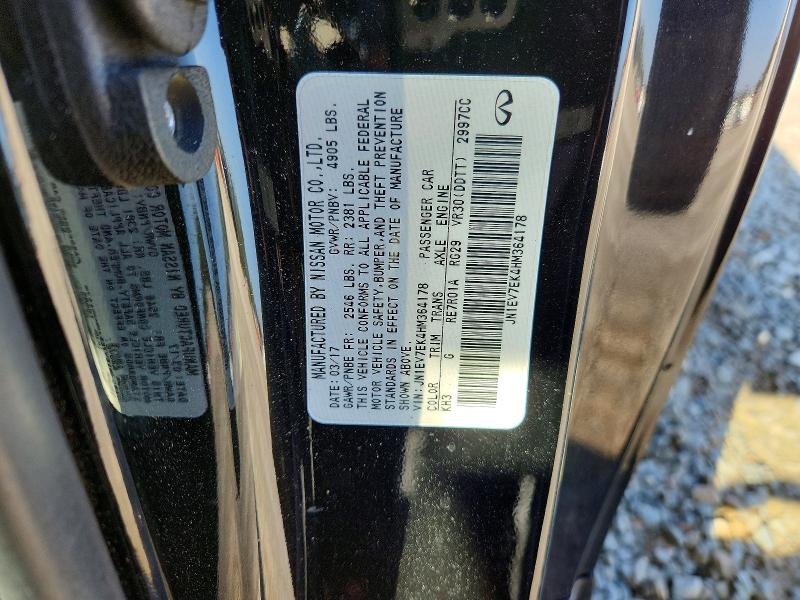Aukcja sprzedaży 2017 Infiniti Q60, vin: JN1EV7EK4HM364178, numer aukcji: 78143245