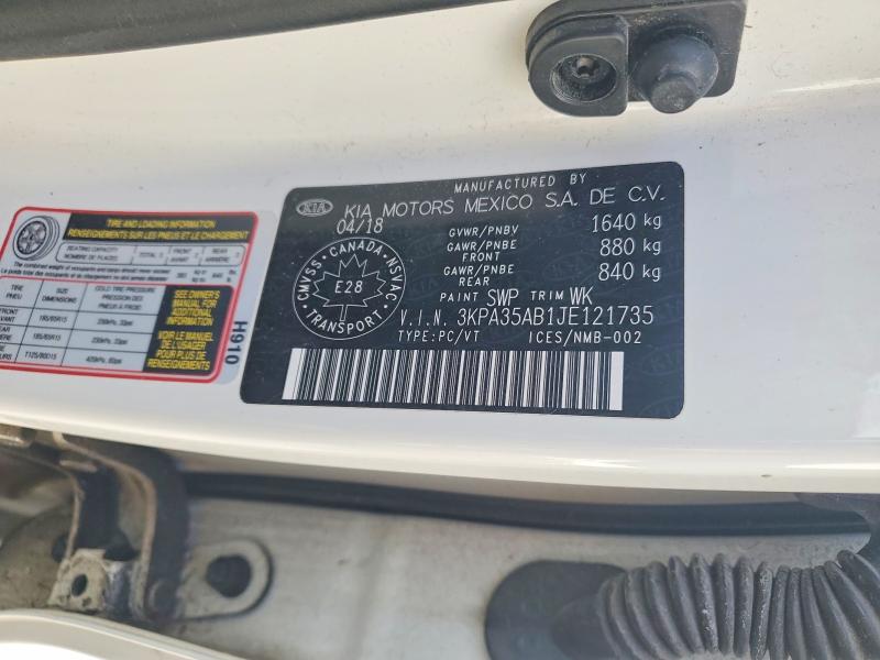 Продажа на аукционе авто 2018 Kia Rio, vin: 3KPA35AB1JE121735, номер лота: 78512005