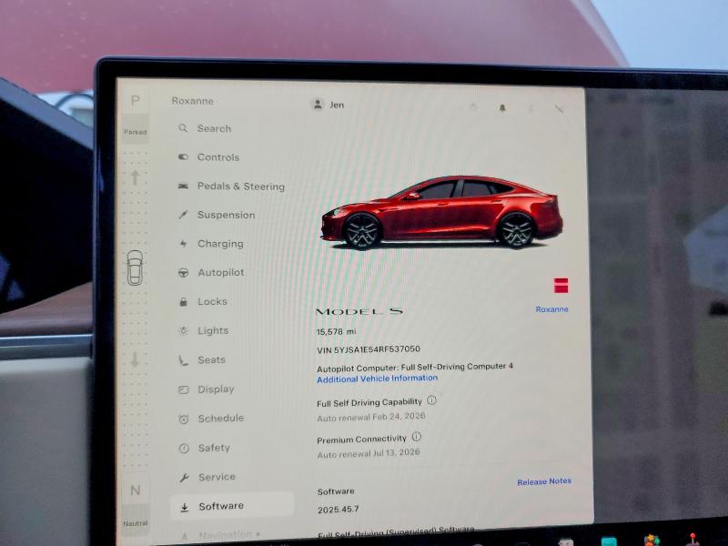 2024 Tesla Model S მანქანა იყიდება აუქციონზე, vin: 5YJSA1E54RF537050, აუქციონის ნომერი: 76233315