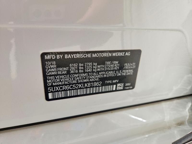 Aukcja sprzedaży 2019 Bmw X5, vin: 5UXCR6C52KLK81862, numer aukcji: 78752705