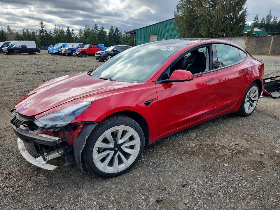Продажа на аукционе авто 2022 Tesla Model 3, vin: 5YJ3E1EA8NF369820, номер лота: 79088625