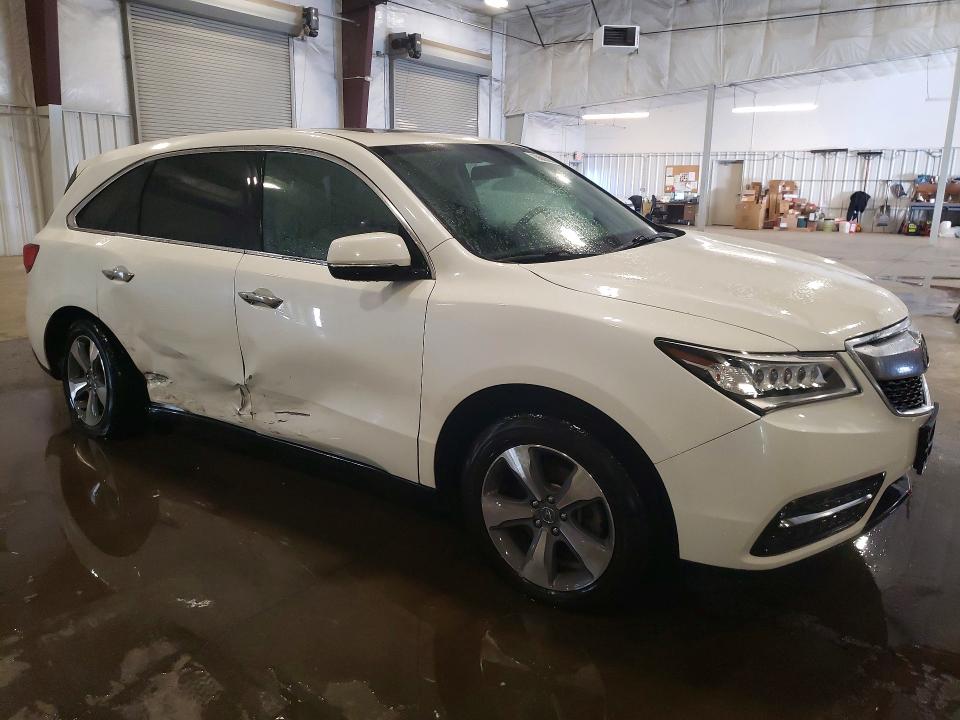 2016 Acura Mdx მანქანა იყიდება აუქციონზე, vin: 5FRYD4H29GB034498, აუქციონის ნომერი: 76609585