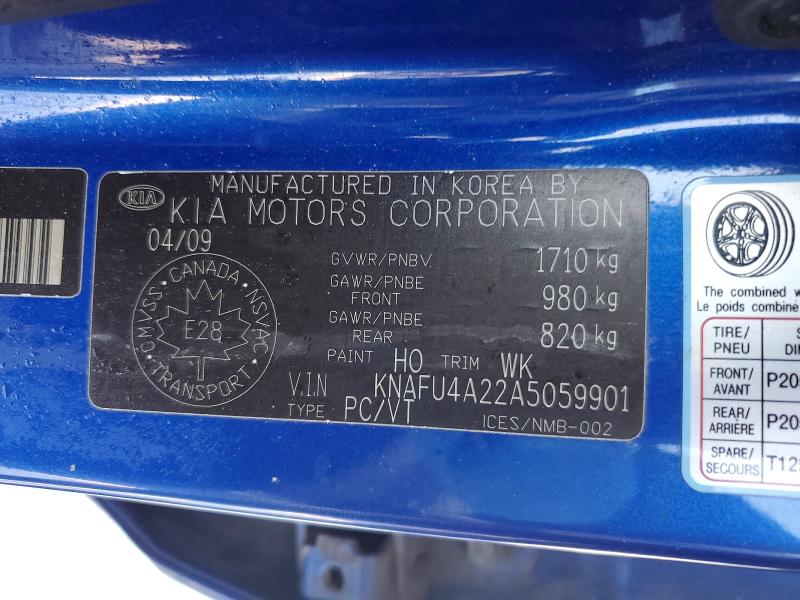 Продажа на аукционе авто 2010 Kia Forte, vin: KNAFU4A22A5059901, номер лота: 78078735