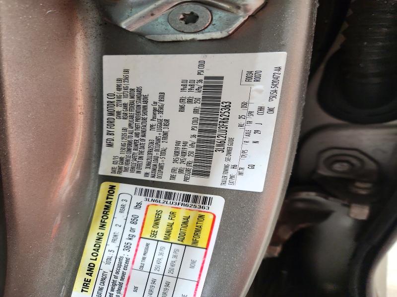 Aukcja sprzedaży 2015 Lincoln Mkz, vin: 3LN6L2LU3FR625363, numer aukcji: 77784805
