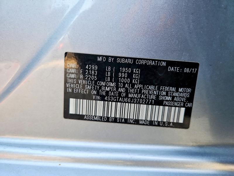 Продаж на аукціоні авто 2018 Subaru Impreza, vin: 4S3GTAU66J3702771, номер лоту: 76237075