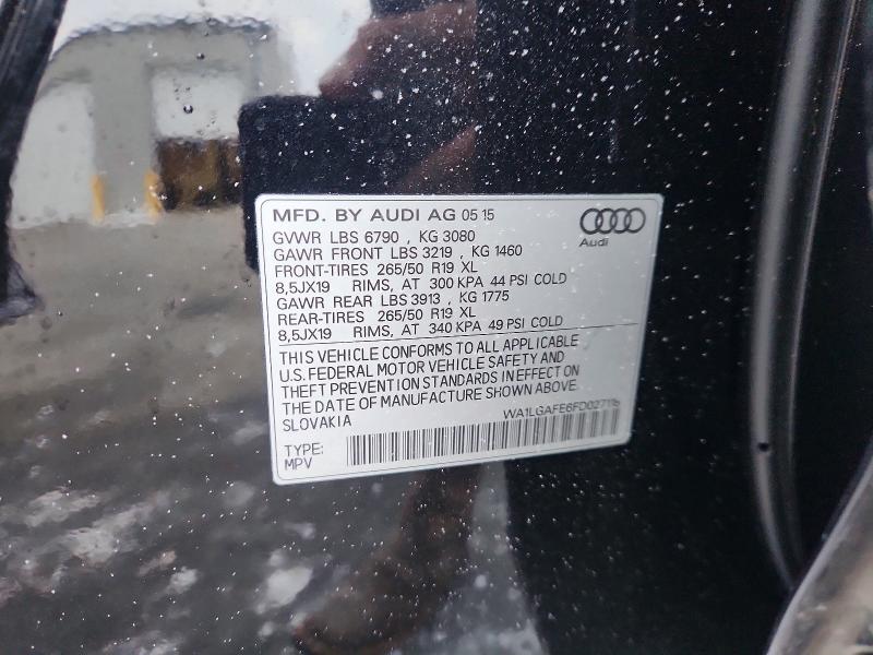 Aukcja sprzedaży 2015 Audi Q7, vin: WA1LGAFE6FD027118, numer aukcji: 75808375