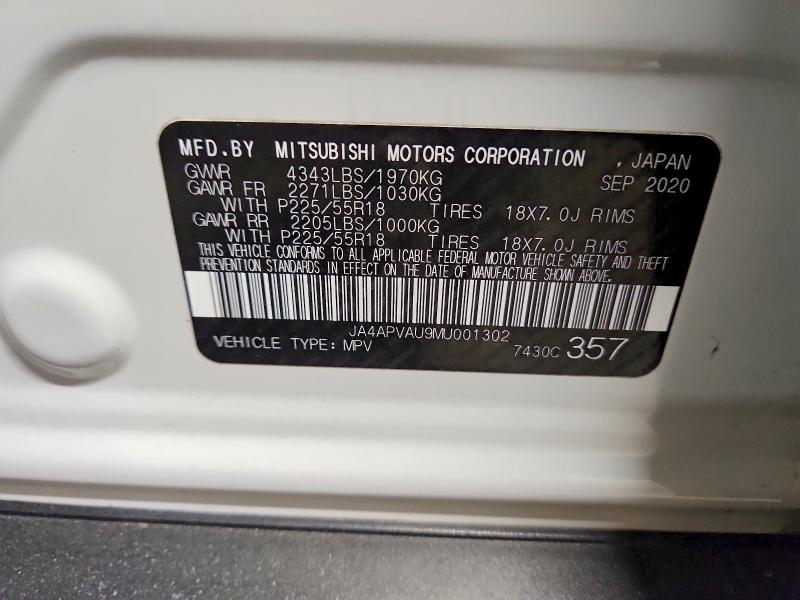 Aukcja sprzedaży 2021 Mitsubishi Outlander Sport, vin: JA4APVAU9MU001302, numer aukcji: 76637585