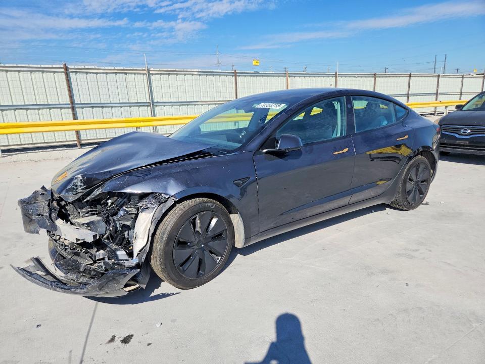78705715 :رقم المزاد ، 5YJ3E1EA4SF000755 vin ، 2025 Tesla Model 3 مزاد بيع