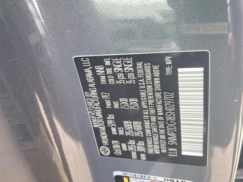 78243055 :رقم المزاد ، 5NMP2DG18SH029702 vin ، 2025 Hyundai Santa Fe مزاد بيع