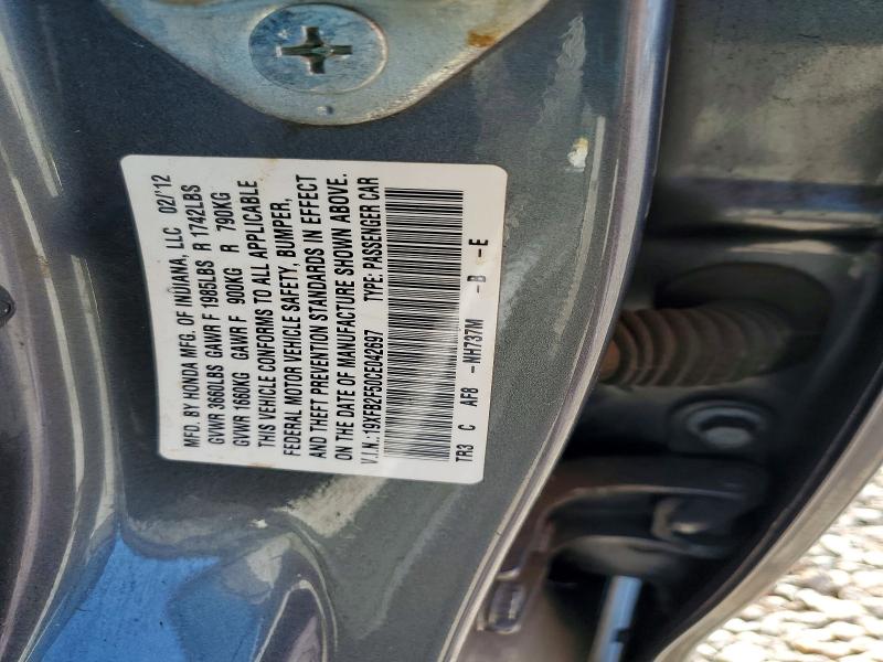 Aukcja sprzedaży 2012 Honda Civic, vin: 19XFB2F50CE042697, numer aukcji: 76079405