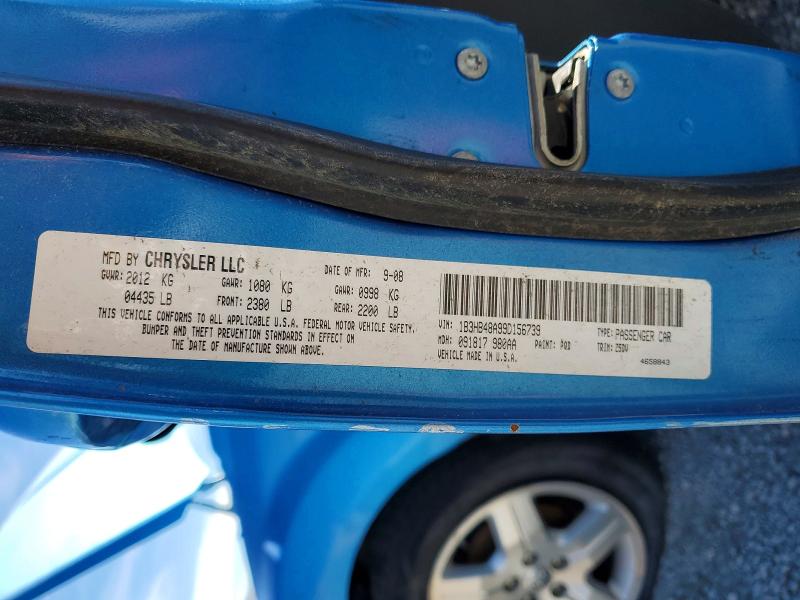 2009 Dodge Caliber მანქანა იყიდება აუქციონზე, vin: 1B3HB48A99D156739, აუქციონის ნომერი: 77513645