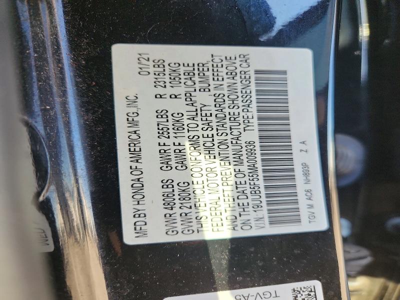 Продаж на аукціоні авто 2021 Acura Tlx, vin: 19UUB5F55MA009936, номер лоту: 75691275
