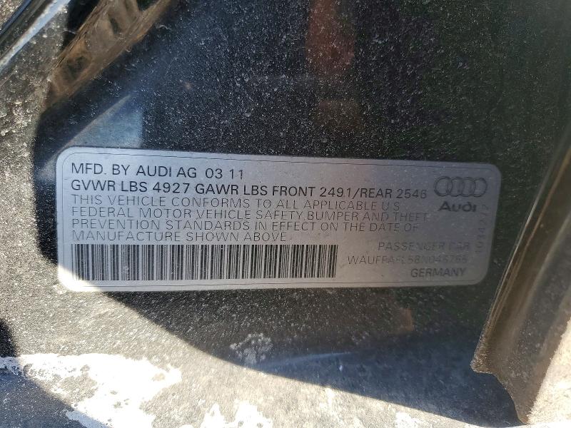 Aukcja sprzedaży 2011 Audi A4, vin: WAUFFAFL5BN046765, numer aukcji: 77672115
