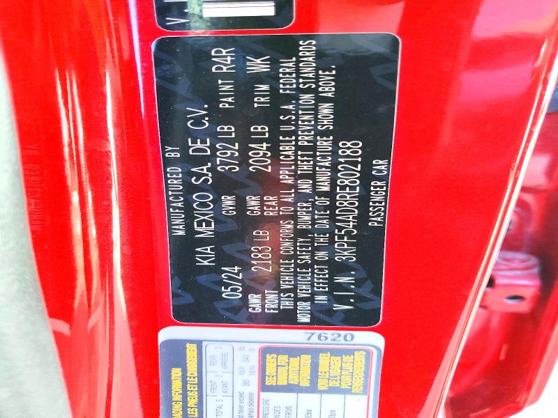 Aukcja sprzedaży 2024 Kia Forte, vin: 3KPF54AD8RE802188, numer aukcji: 78489035
