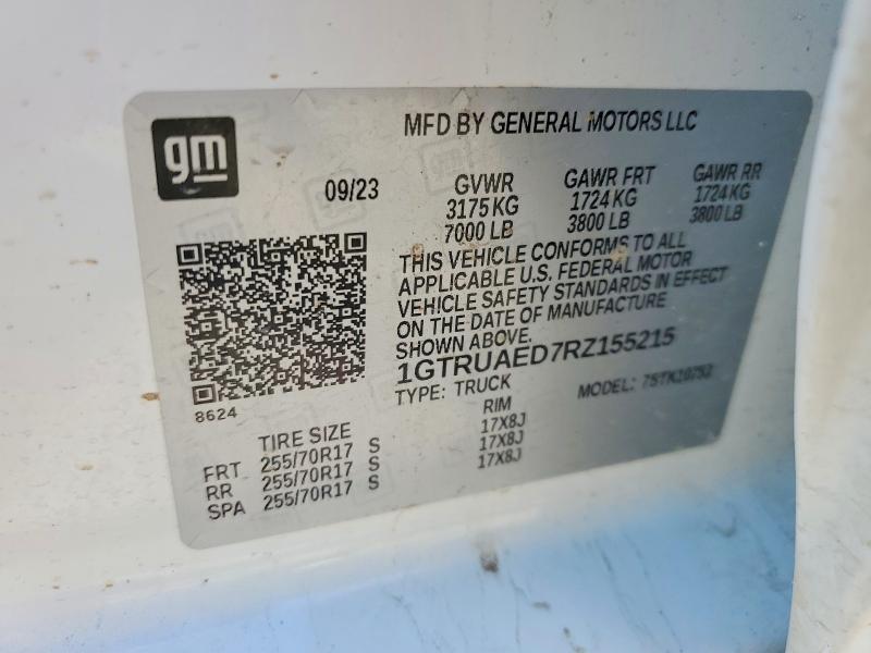 Продаж на аукціоні авто 2024 Gmc Sierra, vin: 1GTRUAED7RZ155215, номер лоту: 76657055