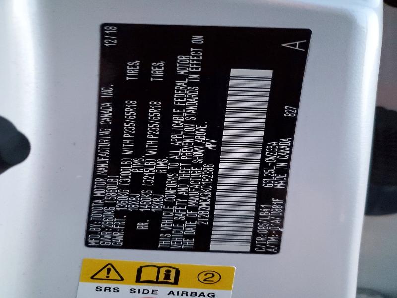 Aukcja sprzedaży 2019 Lexus Rx 350, vin: 2T2BZMCA3KC182386, numer aukcji: 78398445
